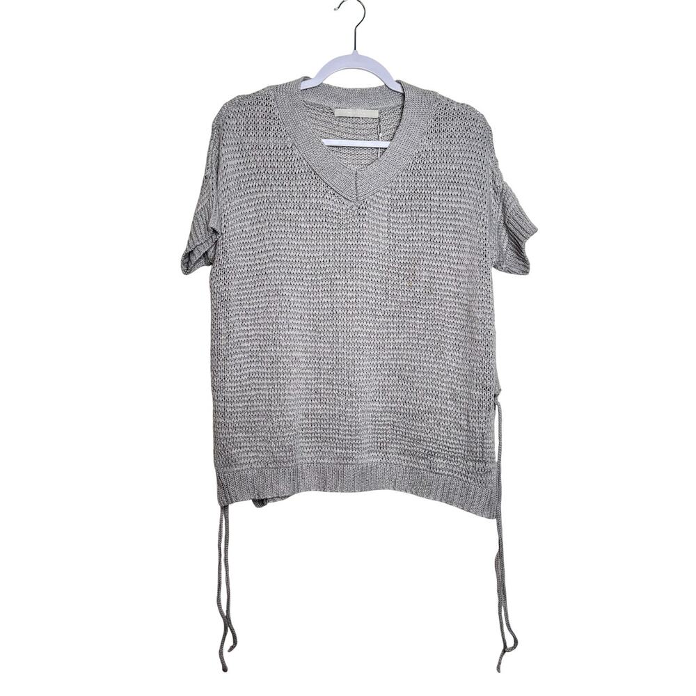 One Grey Dary Cane Pullover Sweater - Gray NWT Size Small
